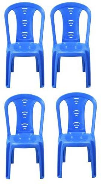 swagath furniture Chair For Cafe/Home/Office Set Of 4 Indoor/Outdoor Plastic Dining Chair