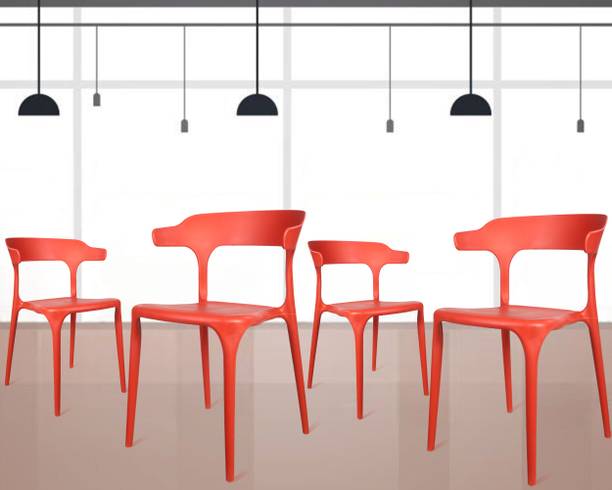 Rose Designer Chairs ROSE Vision Cafe Chairs, Restaurant Chair with Backrest, Plastic Dining Chair