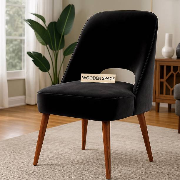 Wooden Space Dining Chair, Study Chair, Accent Chair in Fabric, Vintage Chair Lounge Chair Solid Wood Dining Chair