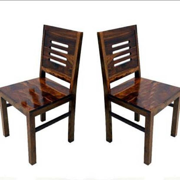 Allie Wood Finish Color - Walnut Brown Solid Wood Dining Chair