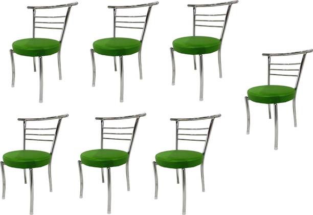 KITHANIA Office Visitor Student Study Chair Home Resturants Steel Dining Chair Leatherette Dining Chair