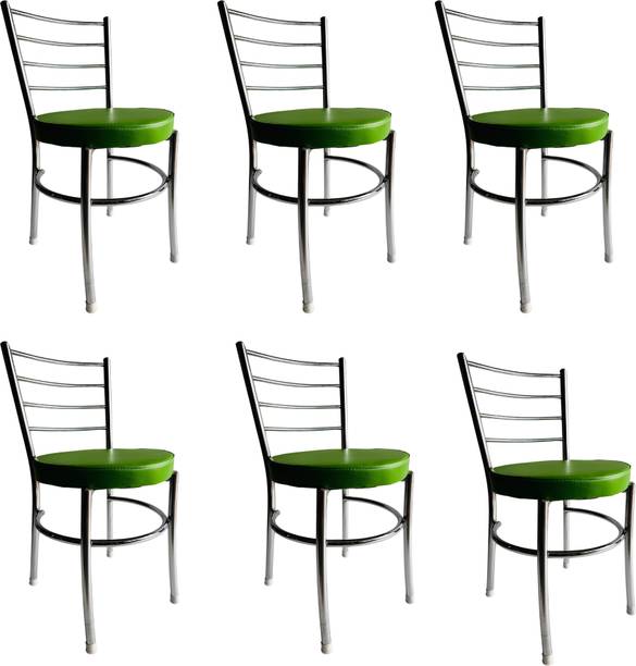 Goyal Steel & Furniture Industries Modern Leatherette steel Dining Chair for Kitchen and Living Room Metal Dining Chair