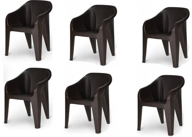 JOLLY Chairs set of 6 Pcs , Home, Office, Kitchen, Room, Strong and Sturdy Plastic Dining Chair