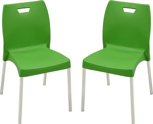 swagath furniture Chair with Stainless Steel Legs for Cafe/Home/Office Plastic Dining Chair
