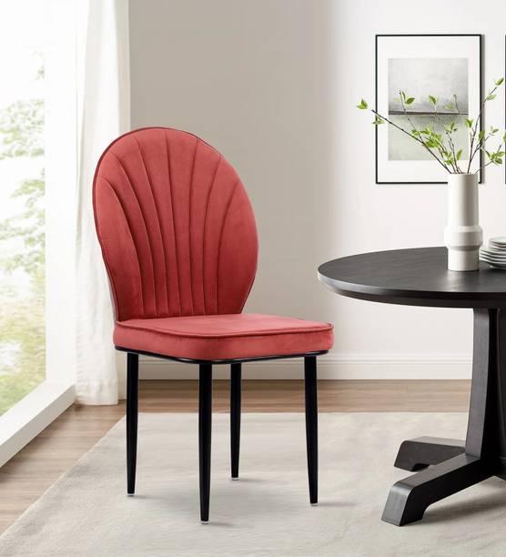 Vergo Bloom Accent Chair for Living Room, Bedroom, Study Room, Cafes | Velvet Fabric Dining Chair