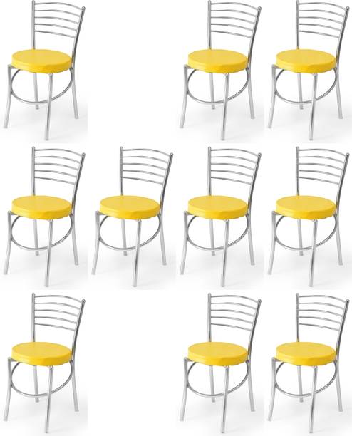 GOYALSON Ergonomic Steel Dining Chair Home Office Restaurant Hotel Dining Chair Metal Dining Chair