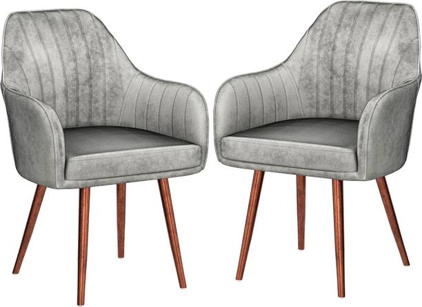 Roxigo Velvet Dining Chairs, Cushion Seat Chair for Living Room Bedroom Restaurant Fabric Dining Chair