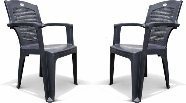 HOMIBOSS Plastic Chairs for Home & Outdoor | Strong & Durable | Balcony & Office Use Plastic Dining Chair
