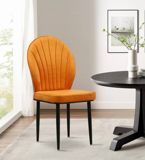 Vergo Bloom Accent Chair for Living Room, Bedroom, Study Room, Cafes | Velvet Fabric Dining Chair