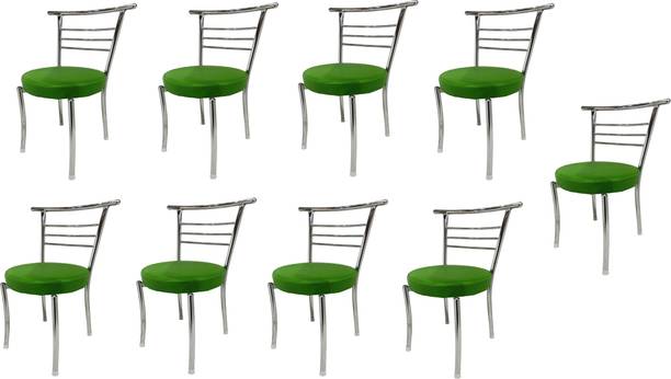 RATISON Comfortable Multipurpose Steel Dining/Restaurant/Home/Office/Study Chair Leatherette Dining Chair