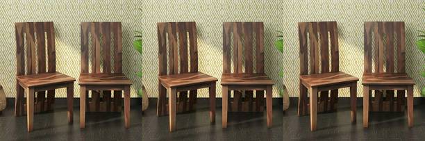 HDWOOD Solid Sheesham Wood Set of 6 Dining /Study Chair For Dining, Study Room, Office. Solid Wood Dining Chair