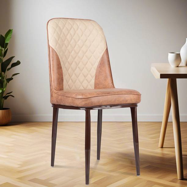 MRC Executive Chairs Mrc Dining Chair with premium suede leather and Cushion Seat Doble colour Metal Dining Chair