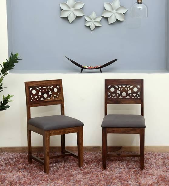 LOONART Solid Wood Dining Chair|Dining Chair Set Of 2| Sheesham Wood Chair|Wooden Chair| Solid Wood Dining Chair