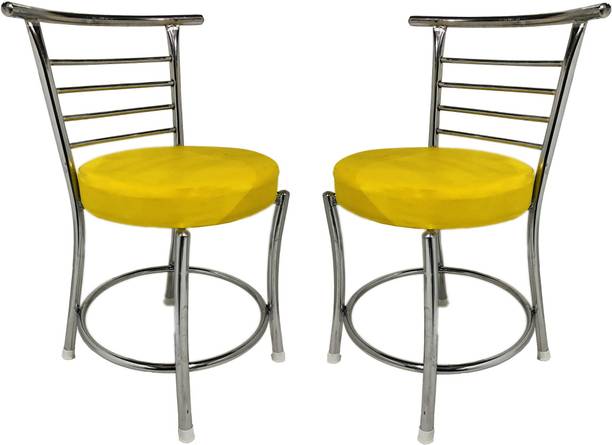 RW REST WELL RW-158 Comfortable Multi Purpose with a Leather Cushion Metal Dining Chair