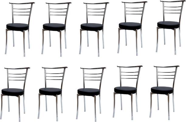 RATISON Comfortable Multipurpose Steel Dining/Restaurant/Home/Office/Study Chair Leatherette Dining Chair
