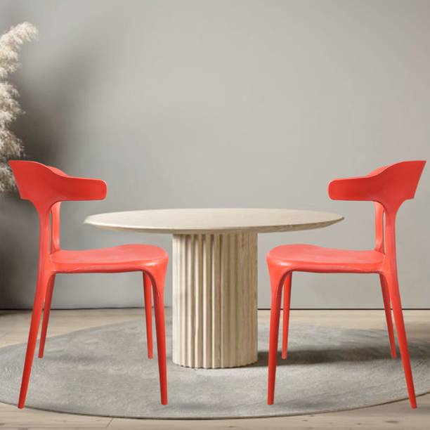 Rose Designer Chairs ROSE Vision Cafe Chairs, Restaurant Chair with Backrest, Plastic Dining Chair