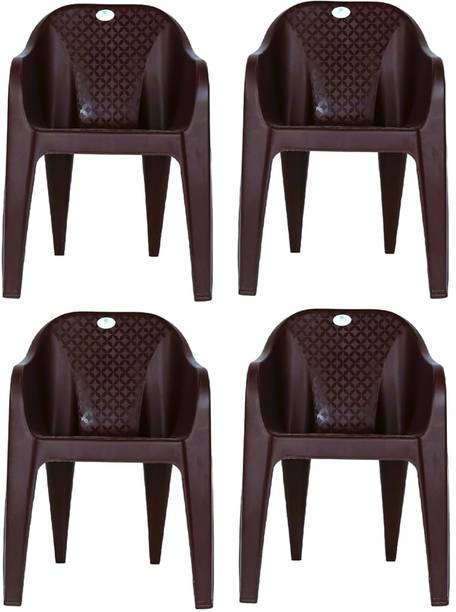 JOLLY Chairs set of 4 , Home, Office, Kitchen, Room, Strong and Sturdy Plastic Dining Chair