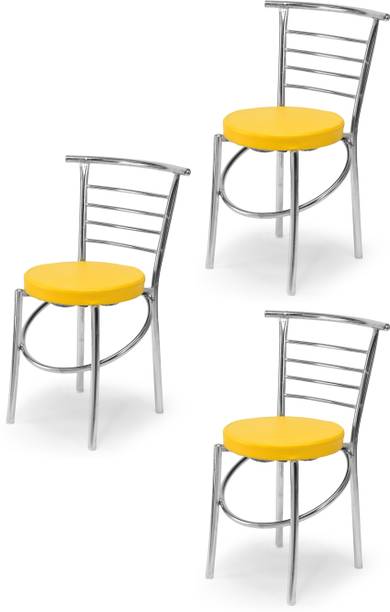 APPLE FURNITURE Comfortable Multipurpose Steel Dining/Restaurant/Home/Office with Steel Frame Metal Dining Chair