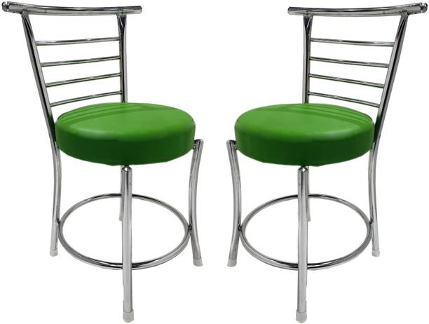 RW REST WELL RW-158 Comfortable Multi Purpose with a Leather Cushion Metal Dining Chair