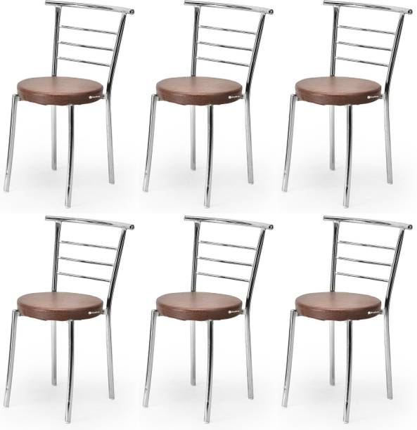 RATISON Comfortable Multipurpose Steel Dining/Restaurant/Home/Office/Study Chair Leatherette Dining Chair