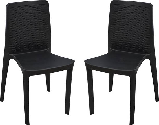 swagath furniture Linea Chair For Cafe/Home/Office Set Of 2 Indoor/Outdoor Plastic Dining Chair
