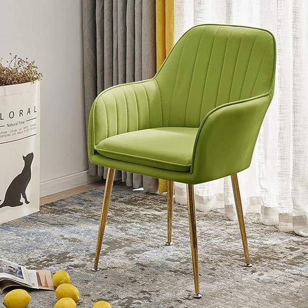 Roxigo Velvet Dining Chairs, Cushion Seat Chair for Living Room Bedroom Restaurant Fabric Dining Chair
