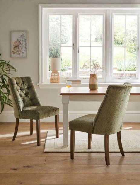 Kingsman Furnitures Wolton Luxe Dining Chairs - Set of 2 Foam Dining Chair