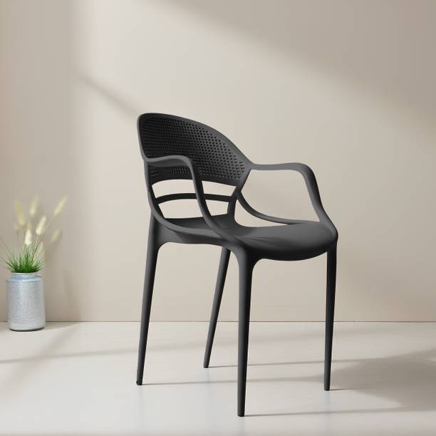 Diya Sunset Strong PP Build, Lightweight, Stackable, Home, Balcony, Living Room, Cafe Plastic Outdoor Chair