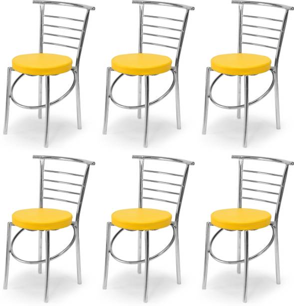 RATISON Office Visitor Student Study Chair Home Resturants Steel Dining Chair Leatherette Dining Chair