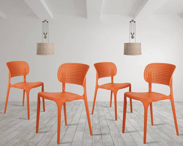 Rose Designer Chairs ROSE Evaa Cafe Plastic Chairs, Restaurant Chair with Backrest, Plastic Dining Chair