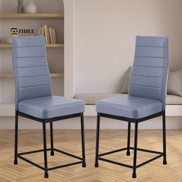 zidle Bloom Nx Premium Synthetic LeatherMetal Dining Chair with Metal Legs Foam Dining Chair