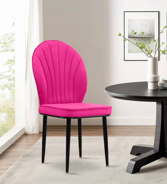 Vergo Bloom Accent Chair for Living Room, Bedroom, Study Room, Cafes | Velvet Fabric Dining Chair