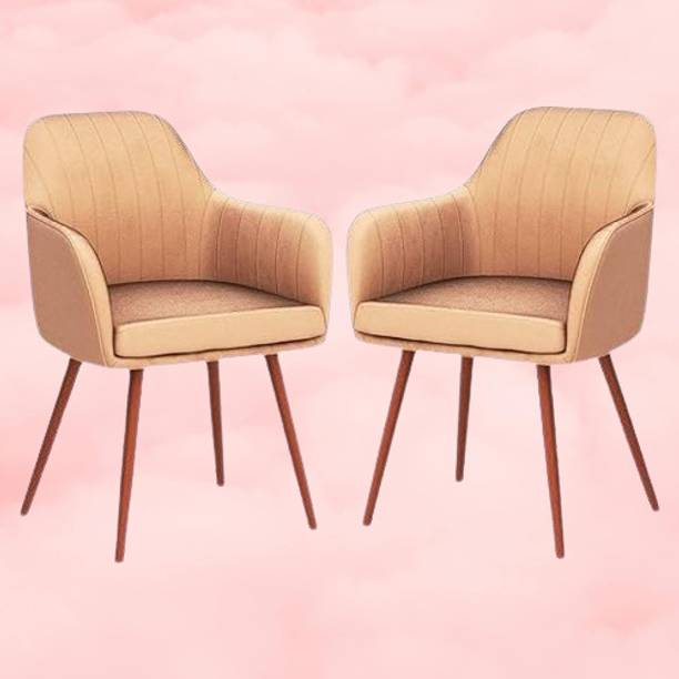 Toxigo Velvet Dining Chairs, Cushion Seat Chair for Living Room Bedroom Restaurant Fabric Dining Chair