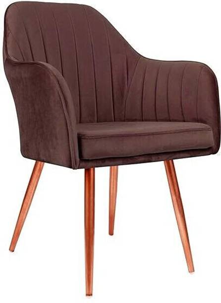Toxigo Velvet Dining Chairs, Cushion Seat Chair for Living Room Bedroom Restaurant Fabric Dining Chair