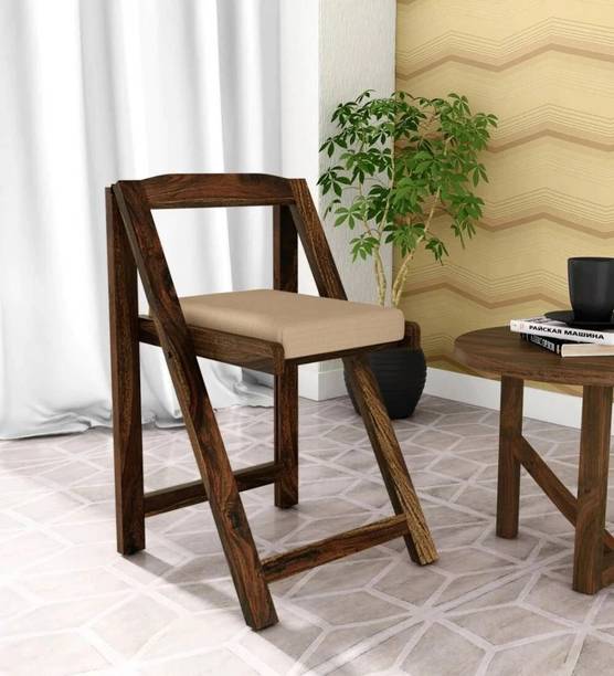 DRYLC FURNITURE Solid Sheesham Wood Folding Dining Chair For Dining Room, Balcony Solid Wood Dining Chair