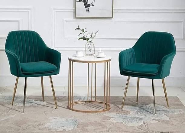 Toxigo Velvet Dining Chairs, Cushion Seat Chair for Living Room Bedroom Restaurant Fabric Dining Chair