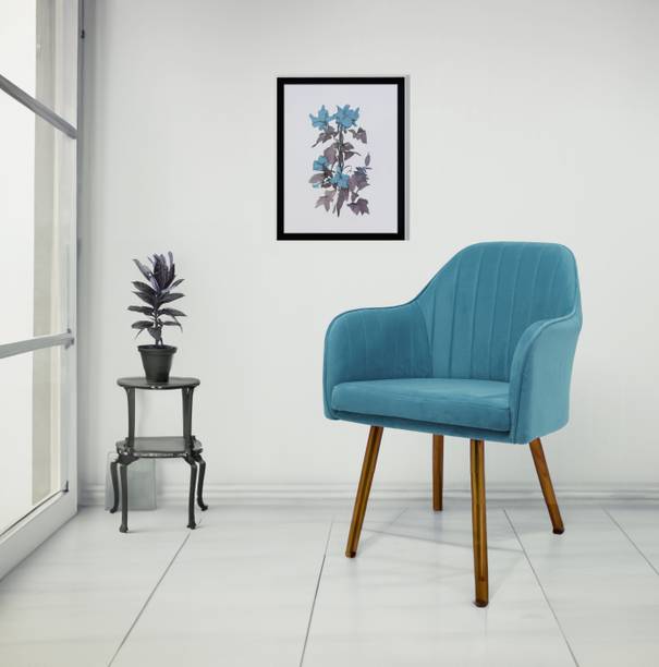 kursiwala Kursiwala Velvet Dining Chair for Living Room, Bedroom, Study Room, Cafes | Fabric Dining Chair