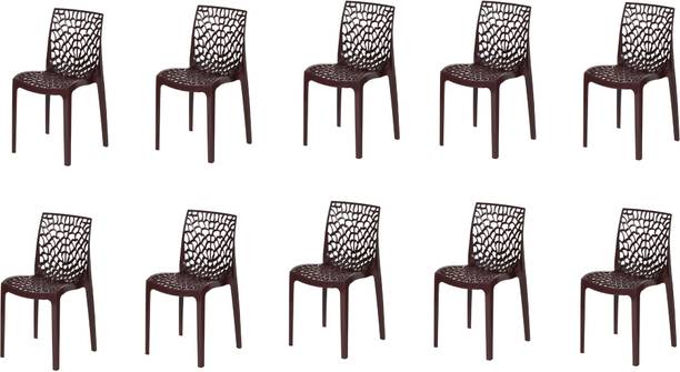SOMRAJ Designer Web Chair Plastic Living Room Outdoor Indoor Chair Jali chair for home Plastic Dining Chair