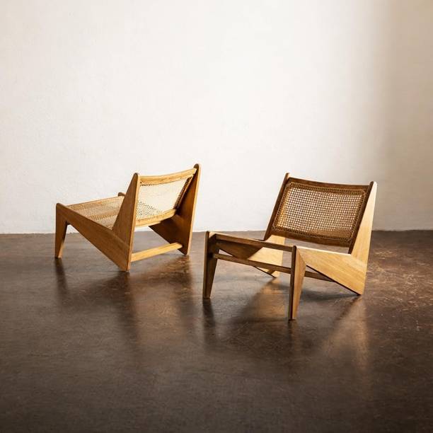 Quick Artsy Quick Artsy Solid Wood Cane Lounge Chair Series Solid Wood Dining Chair