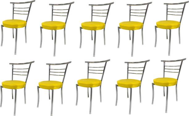 RATISON Comfortable Multipurpose Steel Dining/Restaurant/Home/Office/Study Chair Leatherette Dining Chair