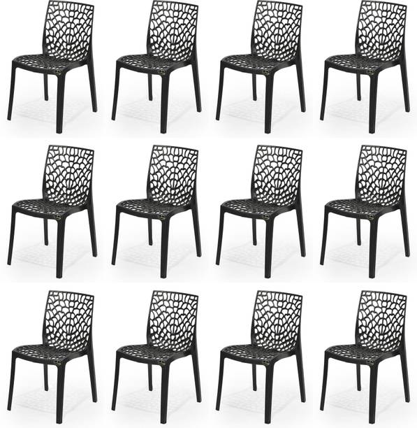 Goyal Steel & Furniture Industries Premium Quality Plastic web Chair Affordable Comfort for Your Home office Plastic Dining Chair