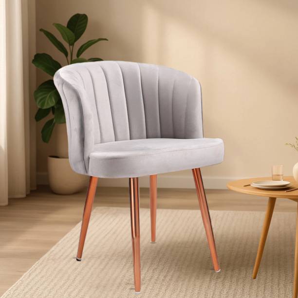 kursiwala Kursiwala Velza Velvet Chair for Dining Room, Living Room & Bedroom Use | Fabric Dining Chair