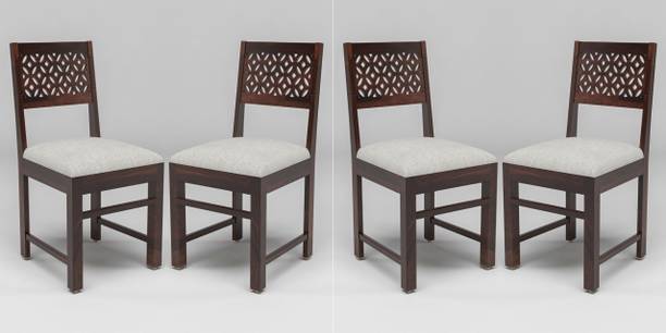 DITHA Solid Shesham Wood 4 Dining Chair For Dining Room | Kitchen | Hotel Solid Wood Dining Chair