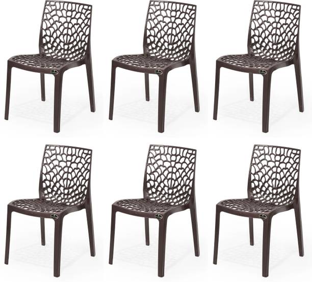 Goyal Steel & Furniture Industries Premium Quality Plastic web Chair Affordable Comfort for Your Home office Plastic Dining Chair