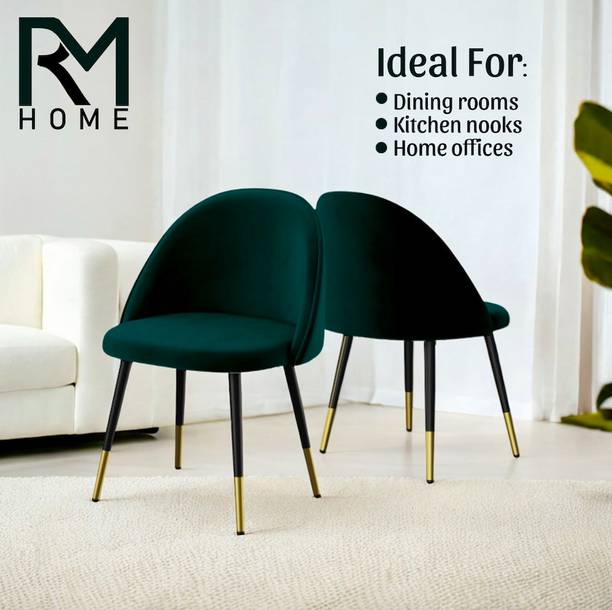 RM HOME Seriya Dining Chair Set of 2 Piece For living room Cafe Restaurant Hotel Fabric Dining Chair