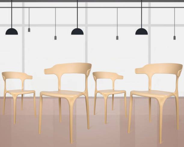 Rose Designer Chairs ROSE Vision Cafe Chairs, Restaurant Chair with Backrest, Plastic Dining Chair