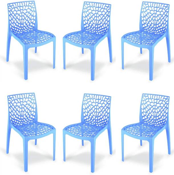 Binani Web Modern Plastic Dining Chair for Home,Cafe|Durable Outdoor Seating Chair Plastic Dining Chair