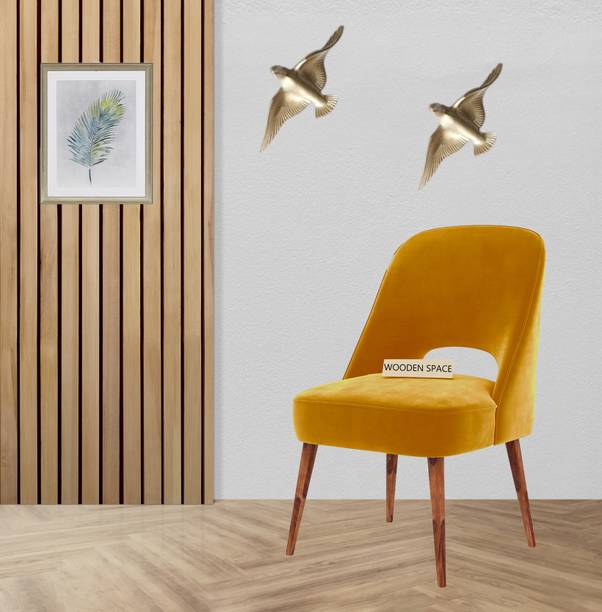 Wooden Space Dining Chair, Study Chair, Accent Chair in Fabric, Vintage Chair Lounge Chair Solid Wood Dining Chair