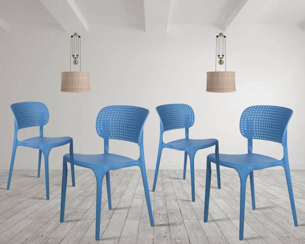 Rose Designer Chairs ROSE Evaa Cafe Plastic Chairs, Restaurant Chair with Backrest, Plastic Dining Chair
