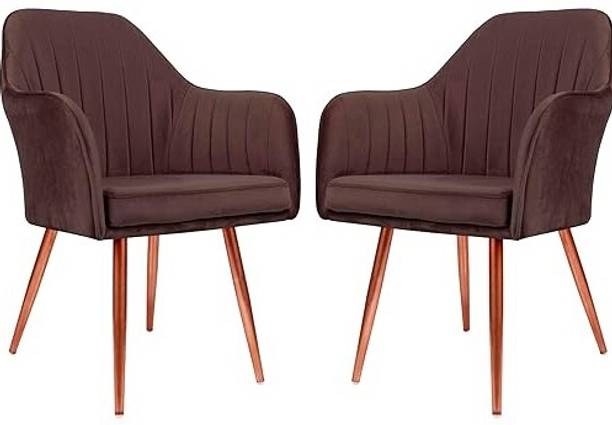 MKN Velvet Dining Chairs, Cushion Seat Chair for Living Room Bedroom Restaurant Solid Wood Dining Chair